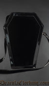 Black Velvet Coffin Bag