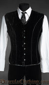 Black Velvet Corset Vest