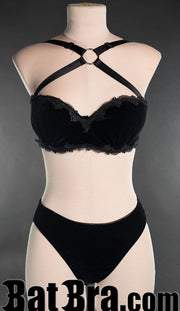 Black Velvet Lace Bra