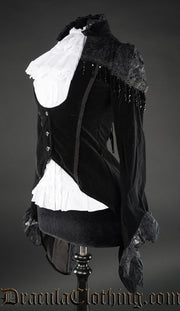 Black Velvet Lace Tailcoat