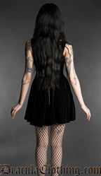 Black Velvet Pocket Dress