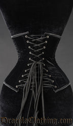 Black Velvet Underbust Corset