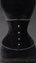 Black Velvet Underbust Corset