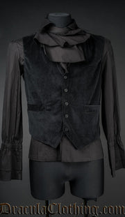 Black Velvet Vest