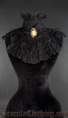 Black Victorian Ruffle Collar