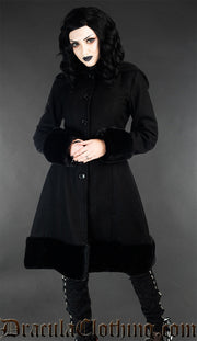 Black Winter Wool Coat