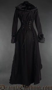 Black Wool Evil Princess Coat