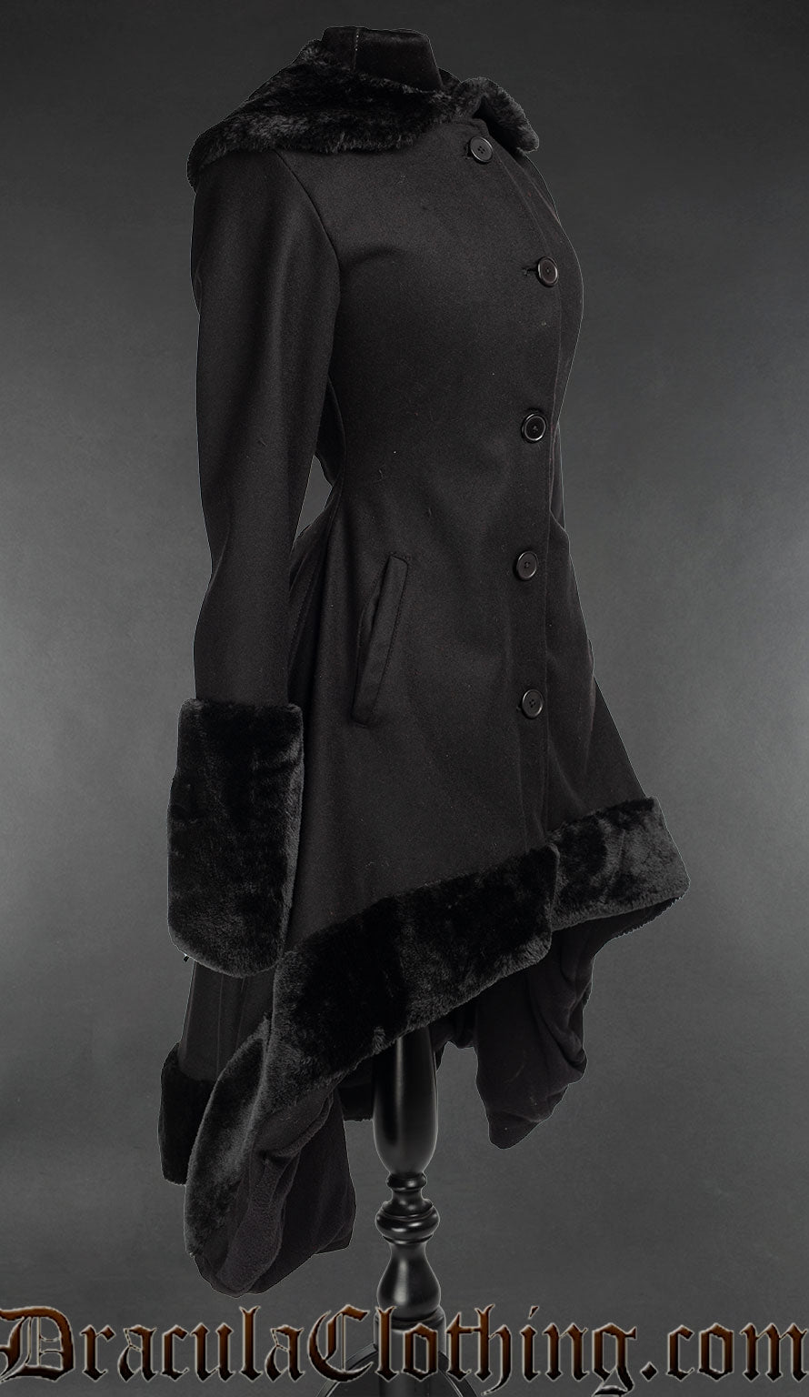 Black Wool Frock Coat