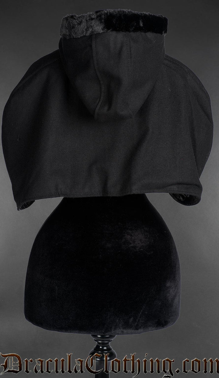 Black Wool Hood