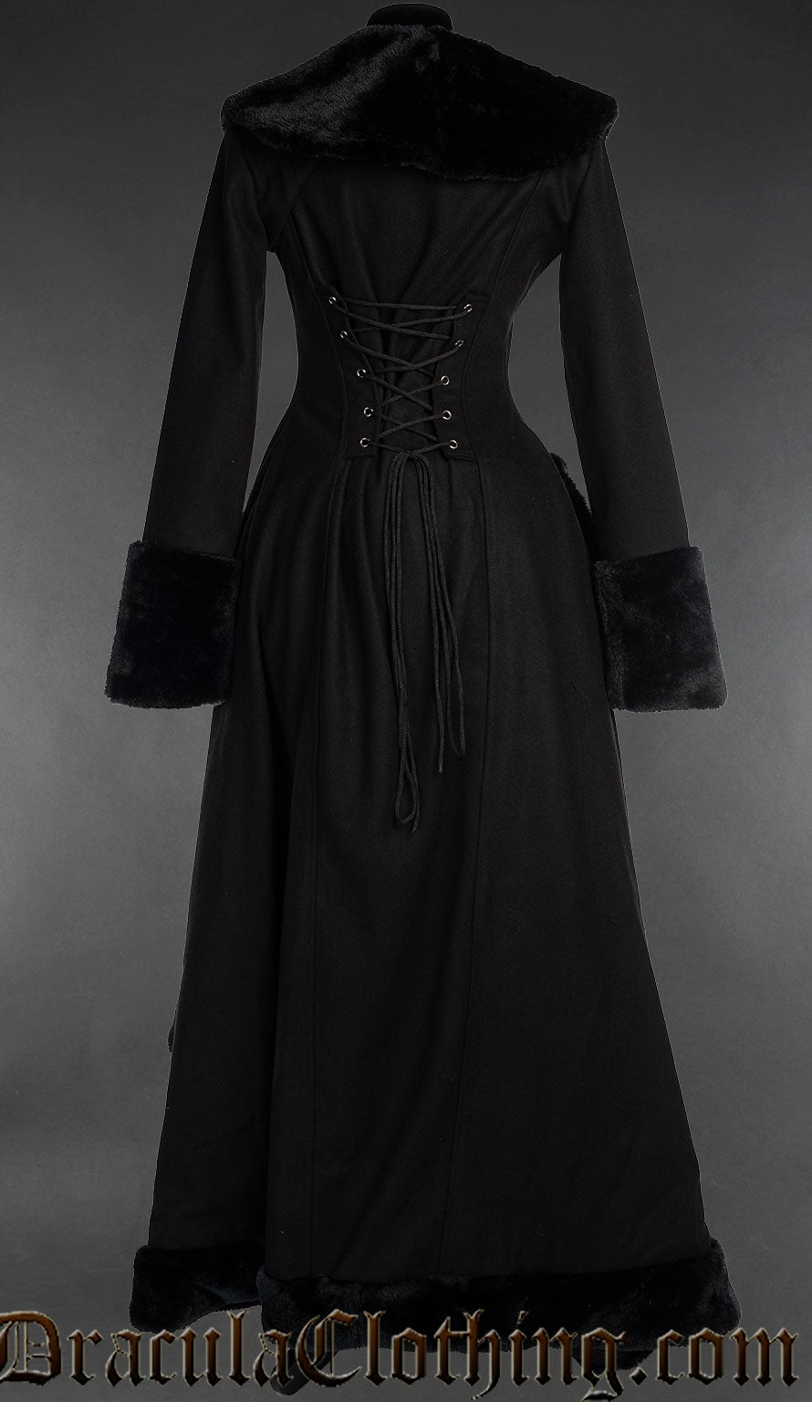 Black Wool Pocket Winter Coat DraculaClothing Black Wool Pocket Winter Coat DraculaClothing