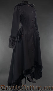 Black Wool Warm Winter Coat