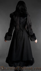 Black Wool Winter Coat With Hood