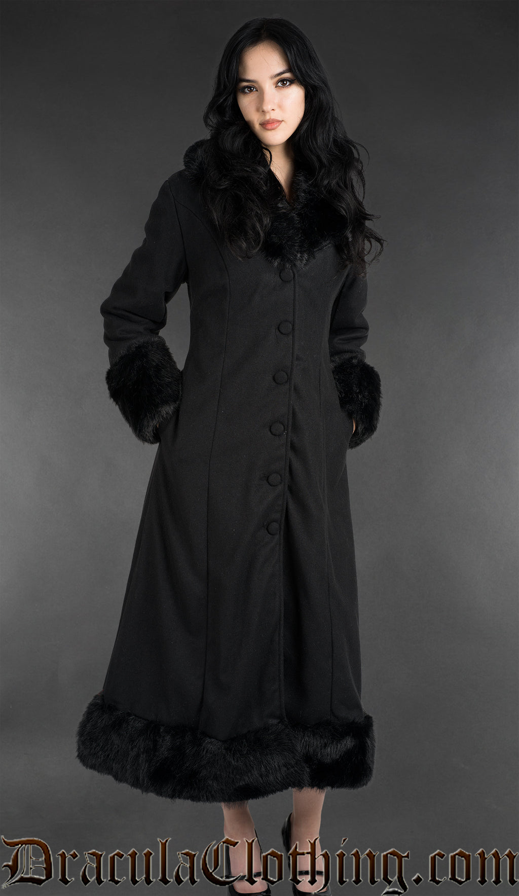Black Wool Winter Coat