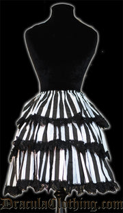 Black and White Overskirt