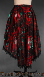 Bloody Glass High Low Skirt