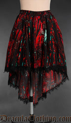 Bloody Glass High Low Skirt