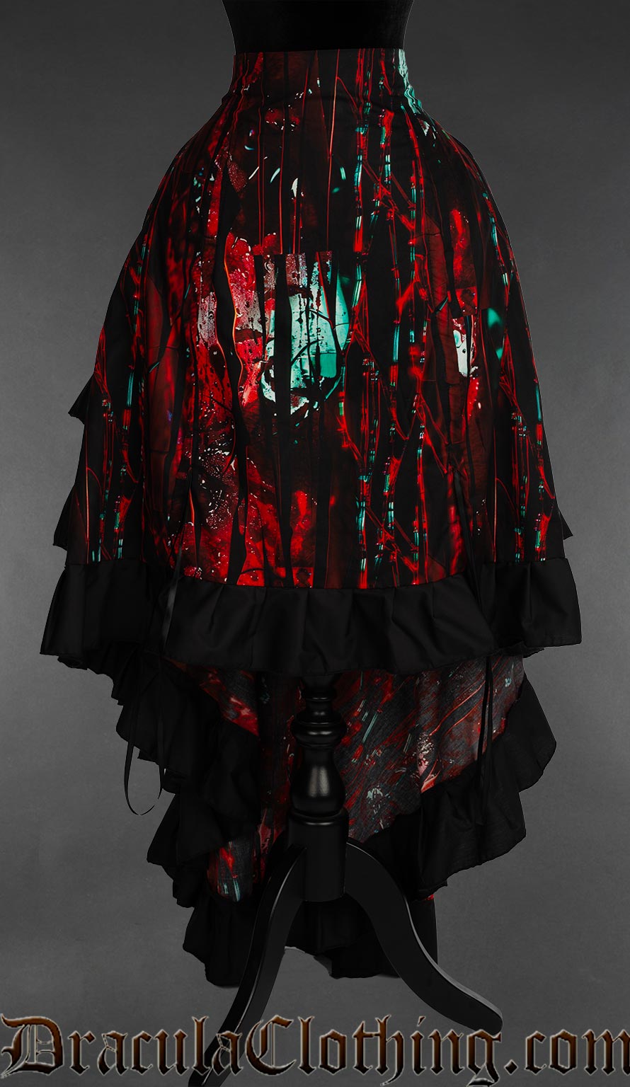 Bloody Glass Layer Bustle Skirt