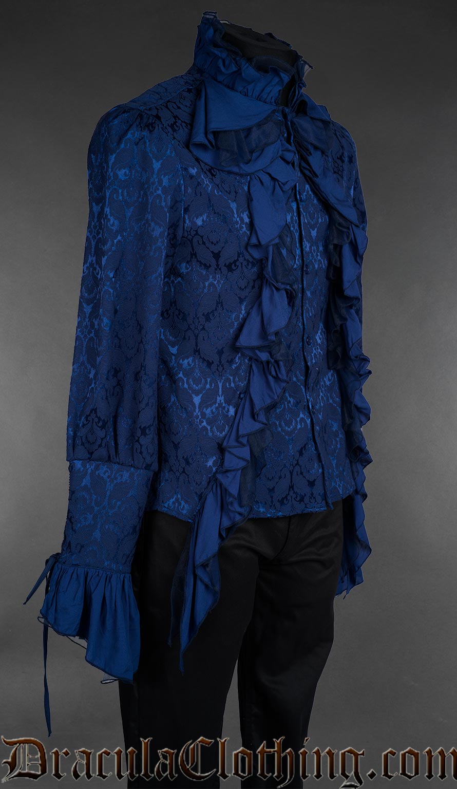 Blue Brocade Aristocrat Shirt