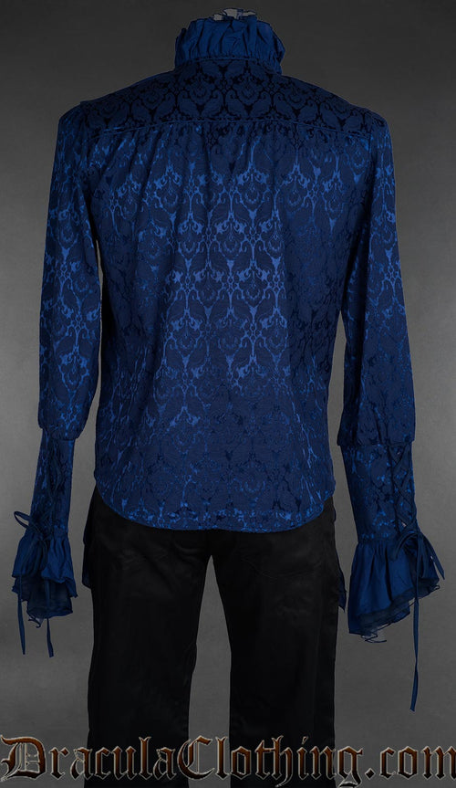 Blue Brocade Aristocrat Shirt