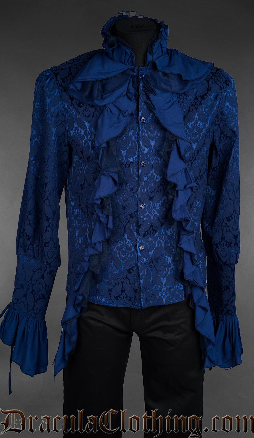 Blue Brocade Aristocrat Shirt