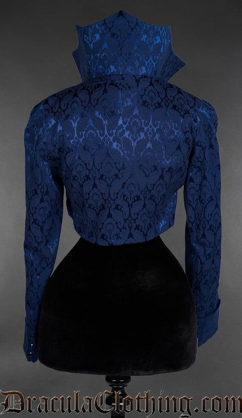 Blue Brocade Evil Queen Jacket