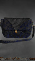 Blue Brocade Shoulder Bag