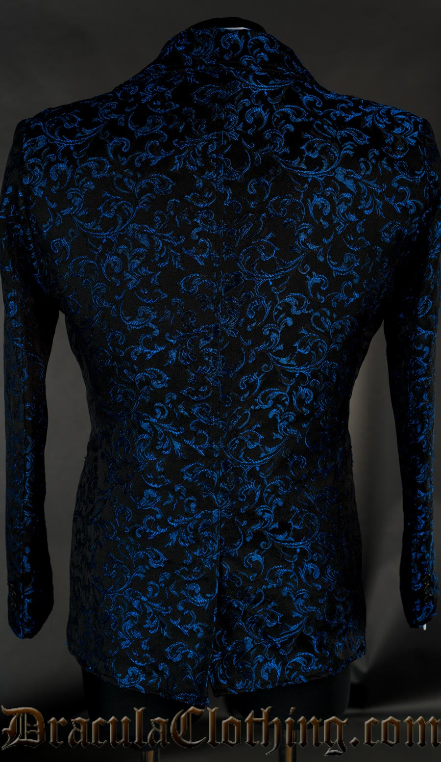 Blue Brocade Suit Jacket