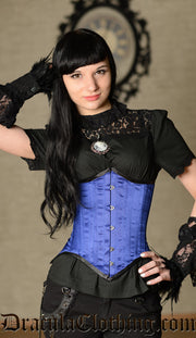 Blue Dramatic Points Corset