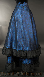 Blue Romantic Bustle Skirt