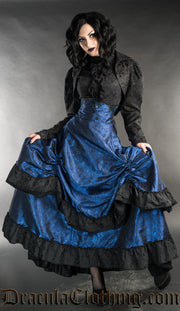 Blue Romantic Bustle Skirt