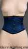 Blue Satin Laceless Corset