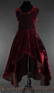 Bordeaux Velvet Succubus Dress