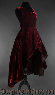 Bordeaux Velvet Succubus Dress