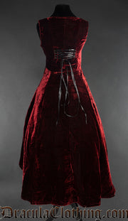 Bordeaux Velvet Succubus Dress