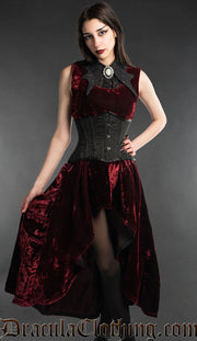 Bordeaux Velvet Succubus Dress