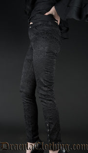 Brocade Five Button Pants