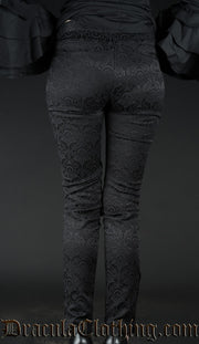 Brocade Five Button Pants