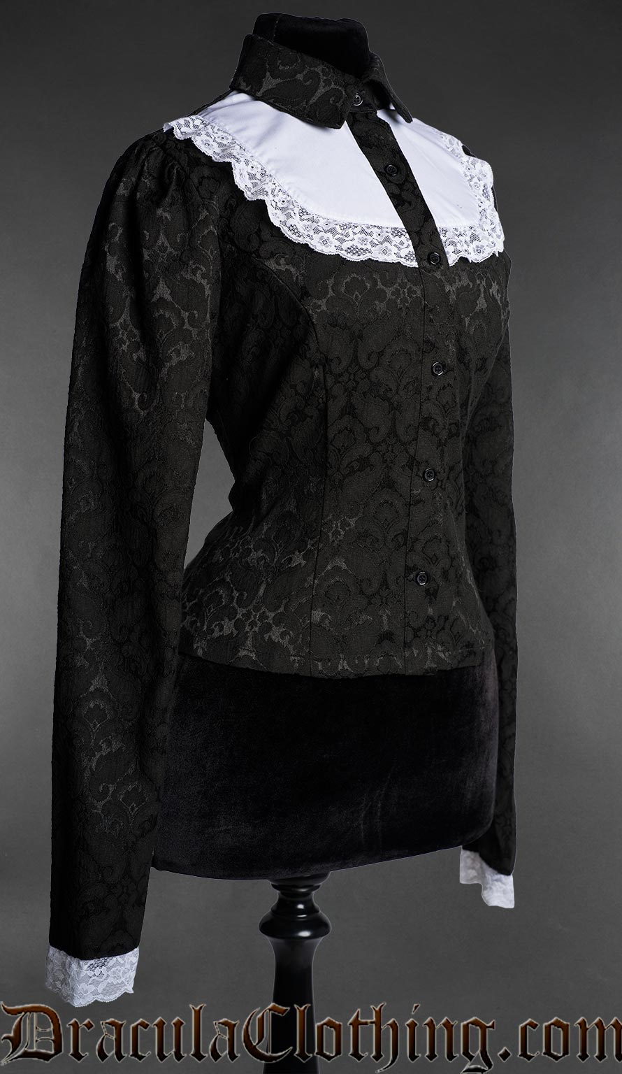 Brocade Bib Blouse