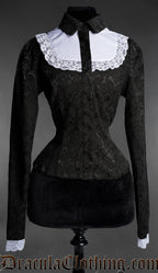 Brocade Bib Blouse