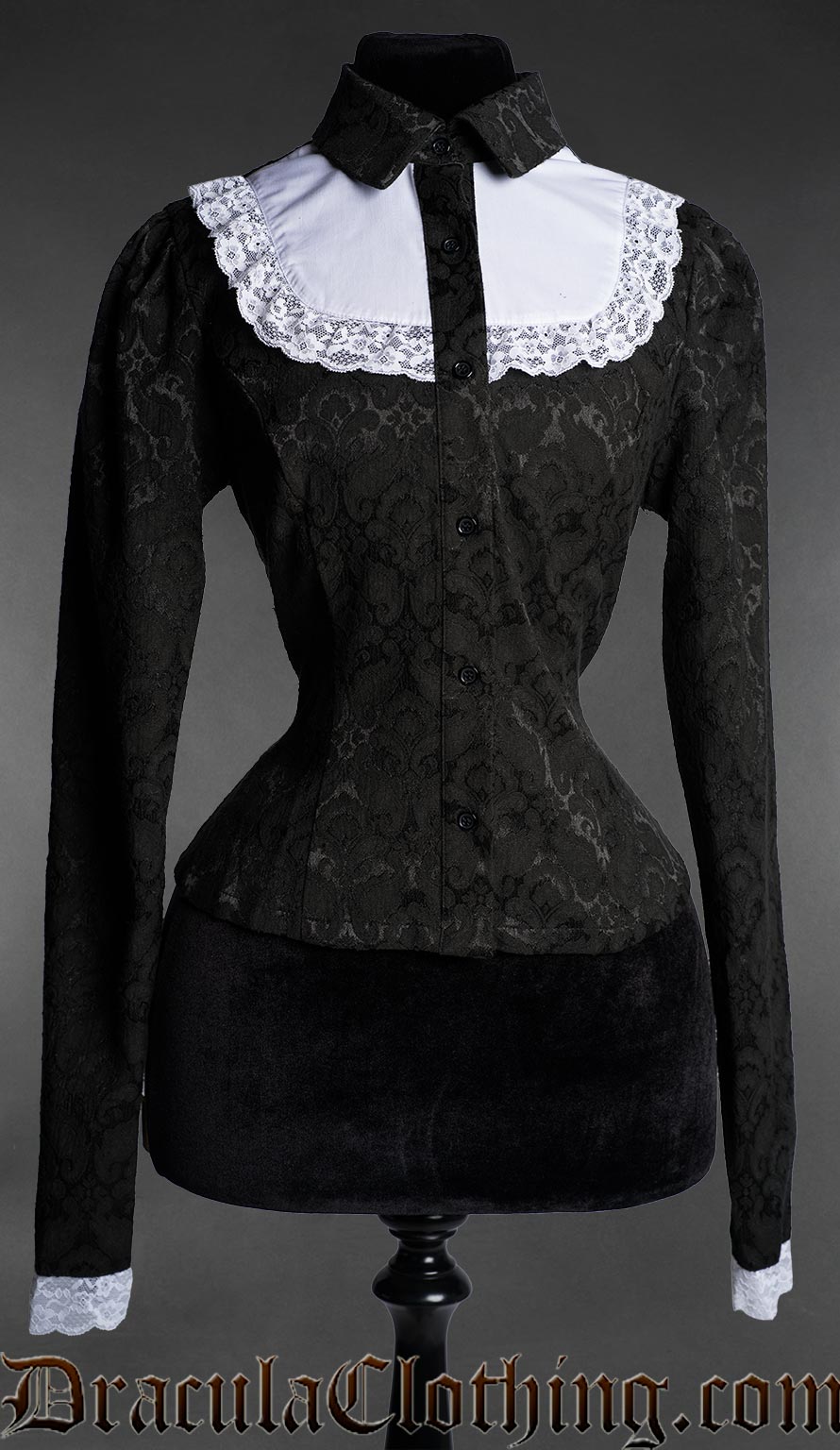 Brocade Bib Blouse