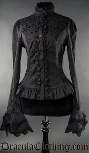 Brocade Cravat Blouse 