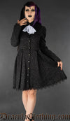 Brocade Jabot Shirtdress