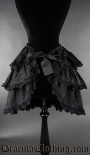 Black Brocade Overskirt