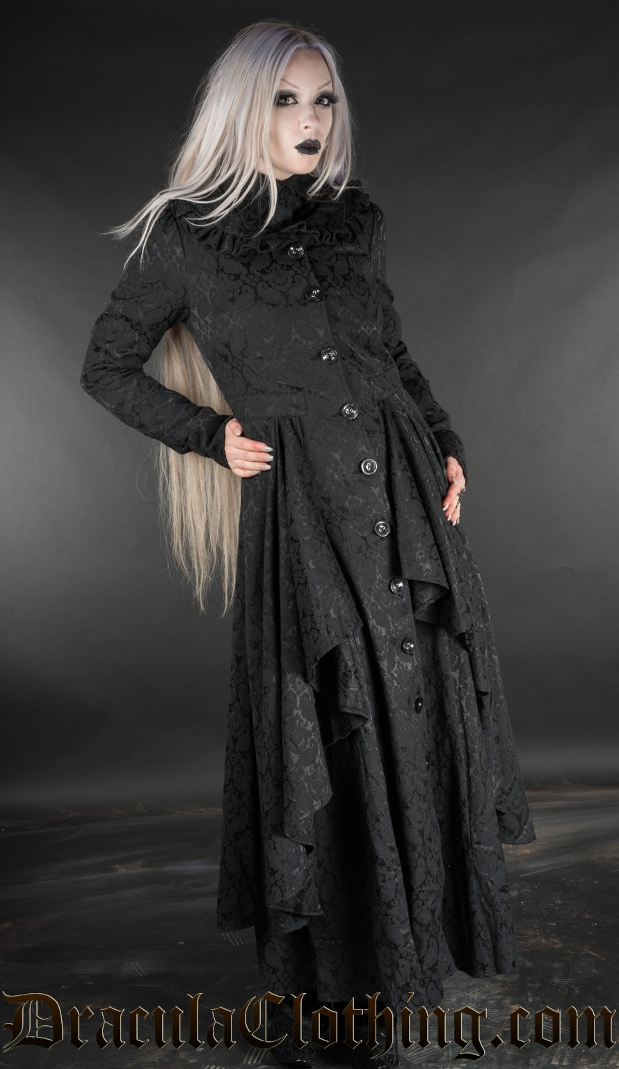 Brocade Ruffle Coat