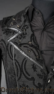 Spiked Brocade Vest