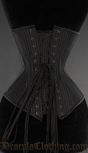 Bronze Clasp Pinstripe Corset