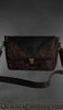 Brown Brocade Shoulder Bag