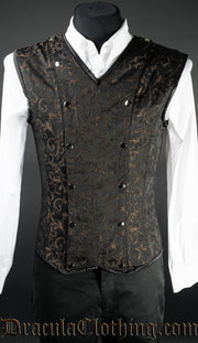 Brown Brocade V-Shaper