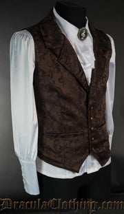 Brown Brocade Waistcoat