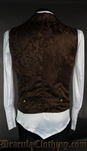 Brown Brocade Waistcoat